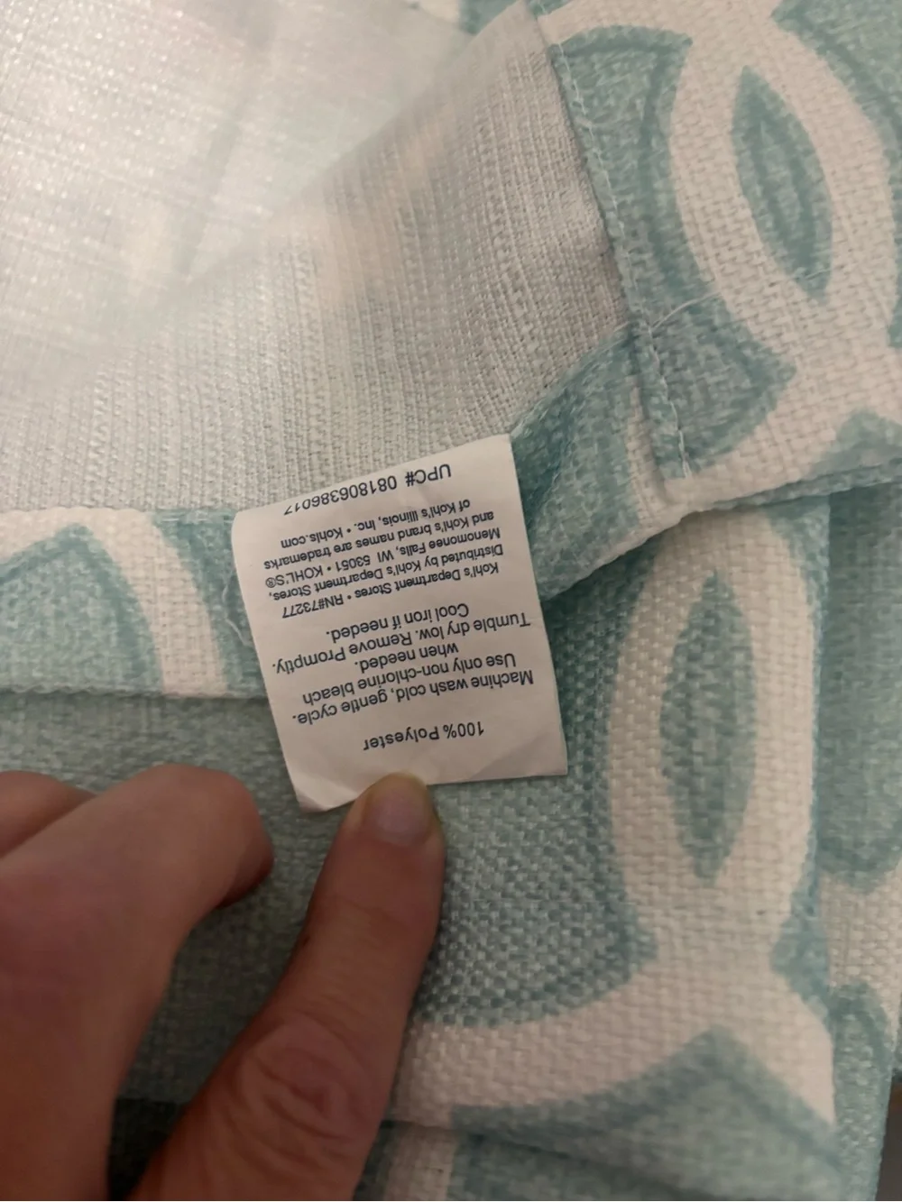 The Big One Aqua and White Woven Throw Blanket